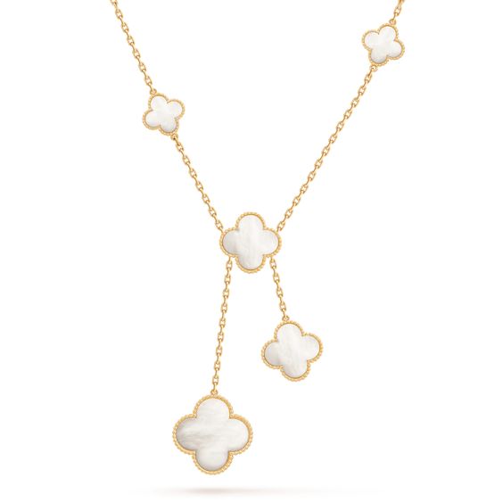 ¡®lume Jewelry¡¯CLOVER MOTHER OF PEARL NECKLACE 6 MOTIF