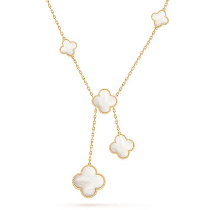 ¡®lume Jewelry¡¯CLOVER MOTHER OF PEARL NECKLACE 6 MOTIF
