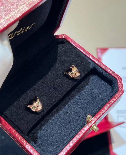 [lume Jewelry] CHRRTAH-PRINT STUD EARRINGS, THREE COLORS