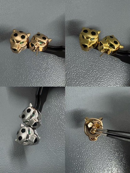 [lume Jewelry] CHRRTAH-PRINT STUD EARRINGS, THREE COLORS