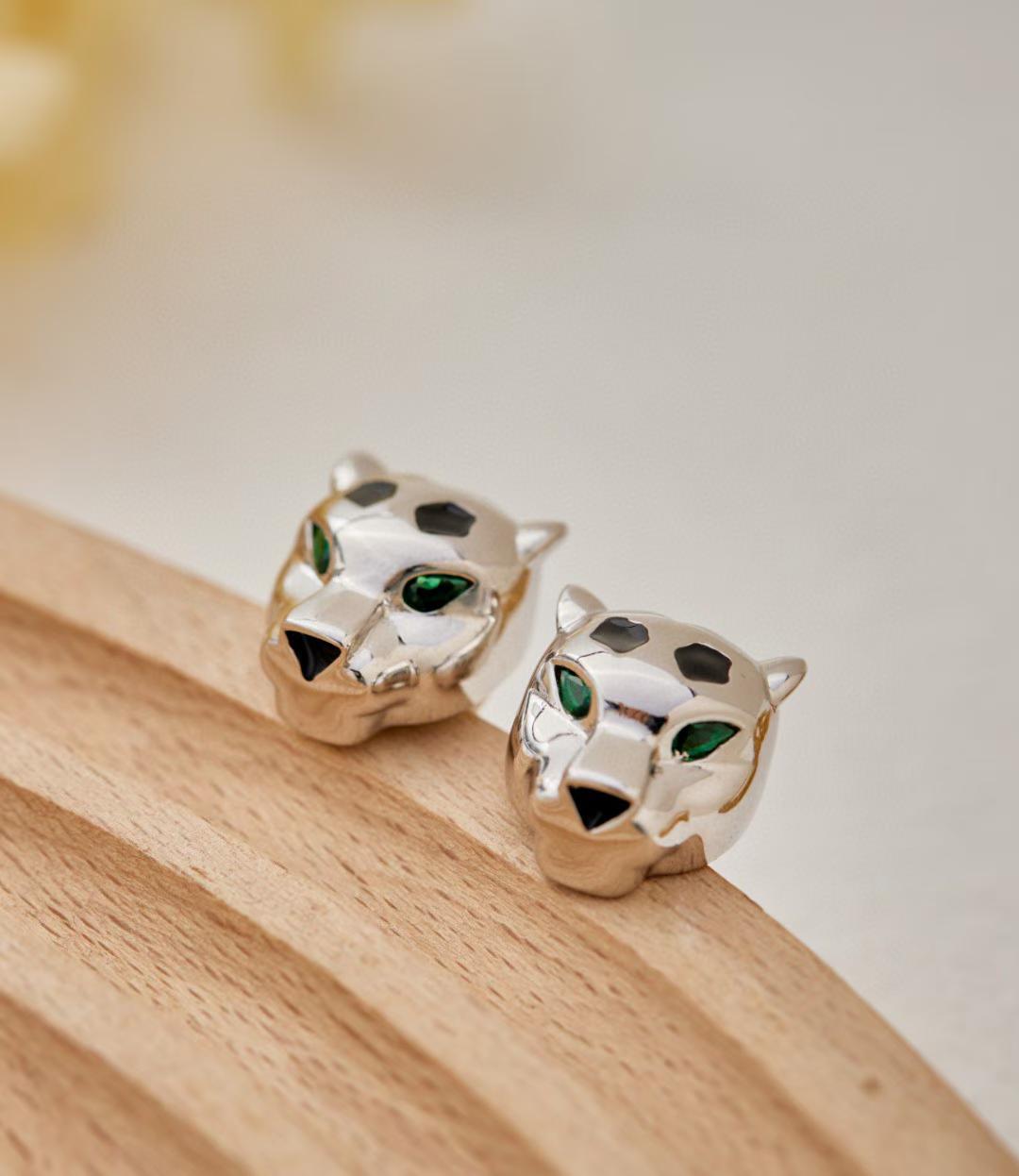 [lume Jewelry] CHRRTAH-PRINT STUD EARRINGS, THREE COLORS