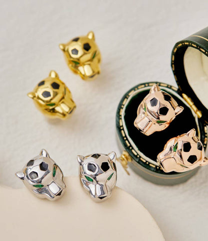 [lume Jewelry] CHRRTAH-PRINT STUD EARRINGS, THREE COLORS