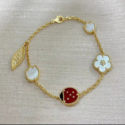 ¡®lume Jewelry¡¯LUCKY SPRING 5 MOTIF BRACELET