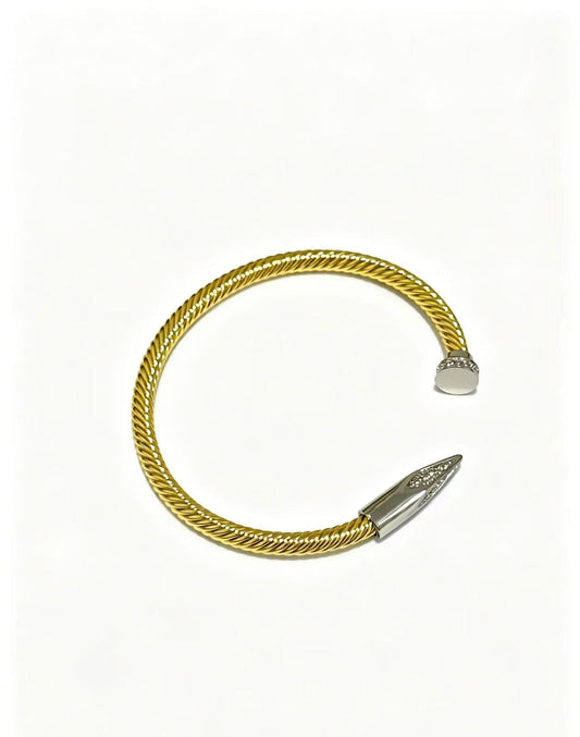 [lume Jewelry]Open threaded nail bracelet