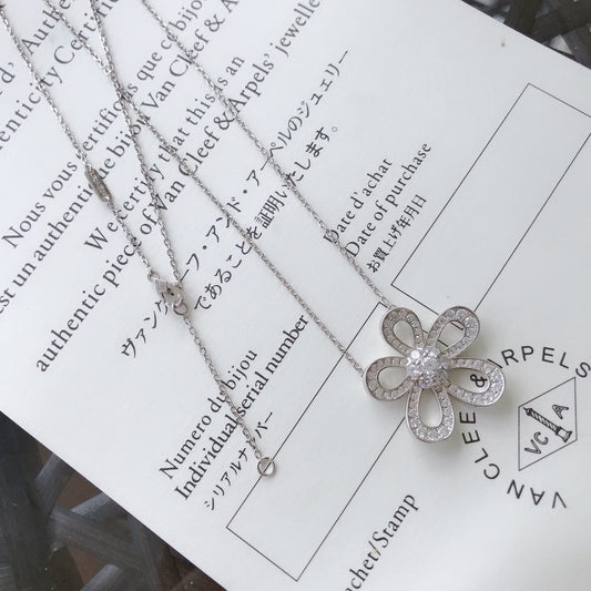 [lume Jewelry] Full diamond sunflower flower necklace