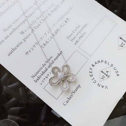 [lume Jewelry] Full diamond sunflower flower necklace