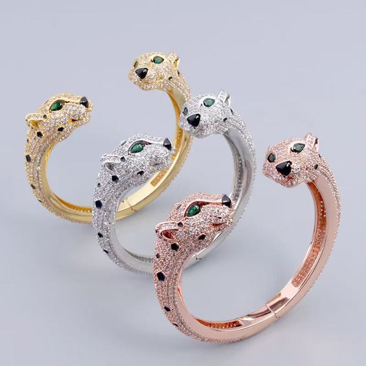 [lume Jewelry] Full Diamond Panther Bangle & Ring
