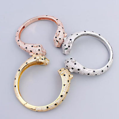 [lume Jewelry] Full Diamond Panther Bangle & Ring