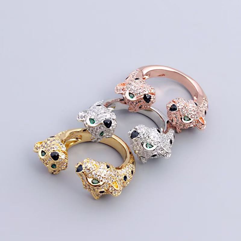 [lume Jewelry] Full Diamond Panther Bangle & Ring