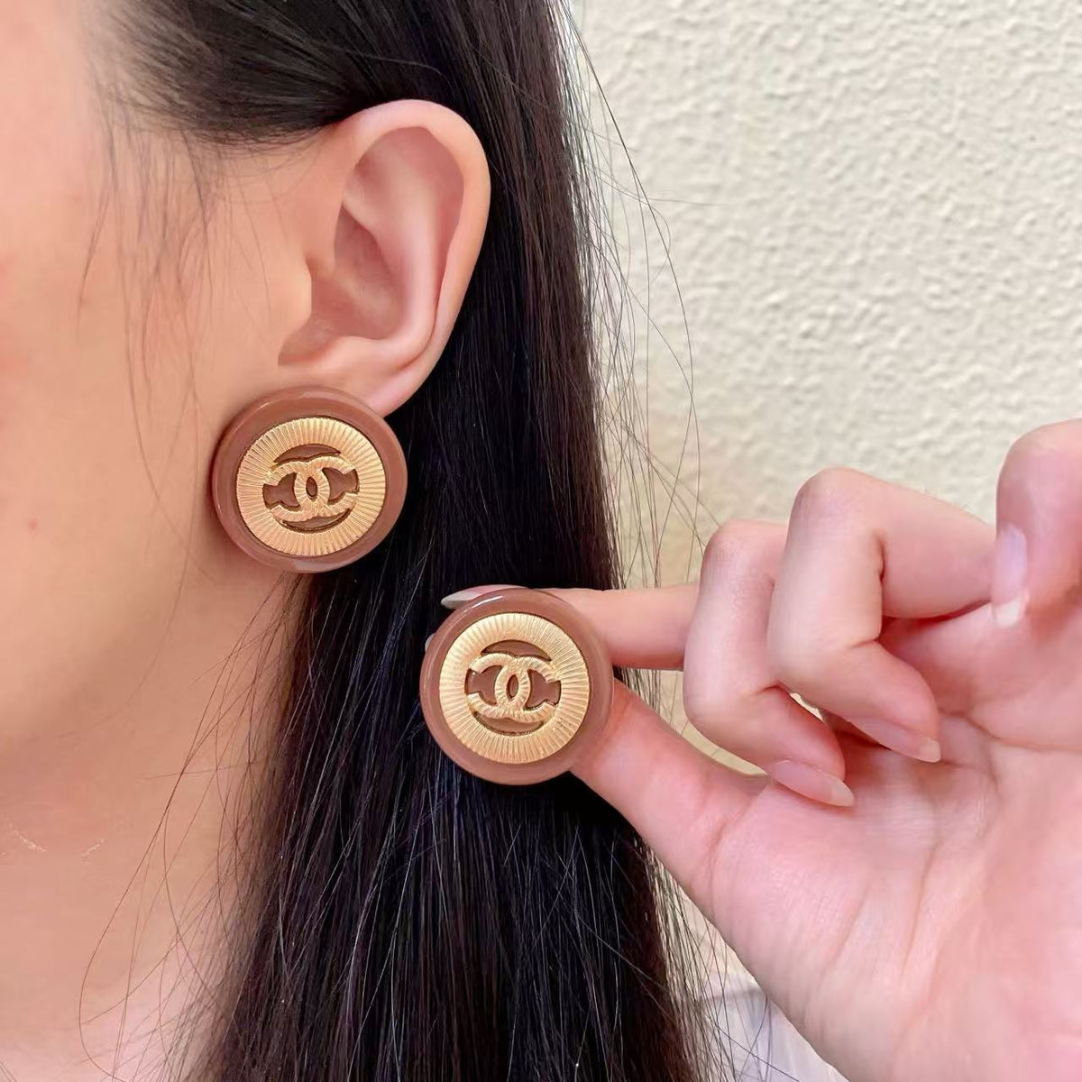 [lume Jewelry]Classic Double C Earrings