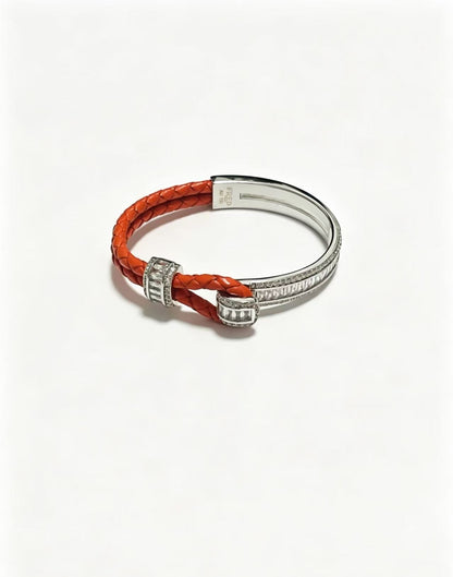 ¡®lume Jewelry2026 New Half-Diamond Horseshoe Buckle Bangle