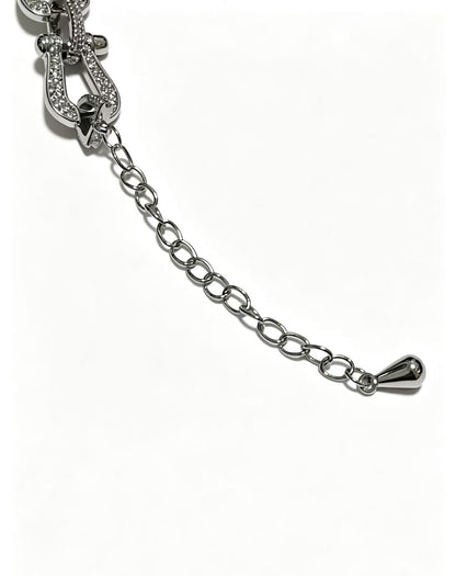 ¡®lume JewelryDiamond-studded Horseshoe Bracelet