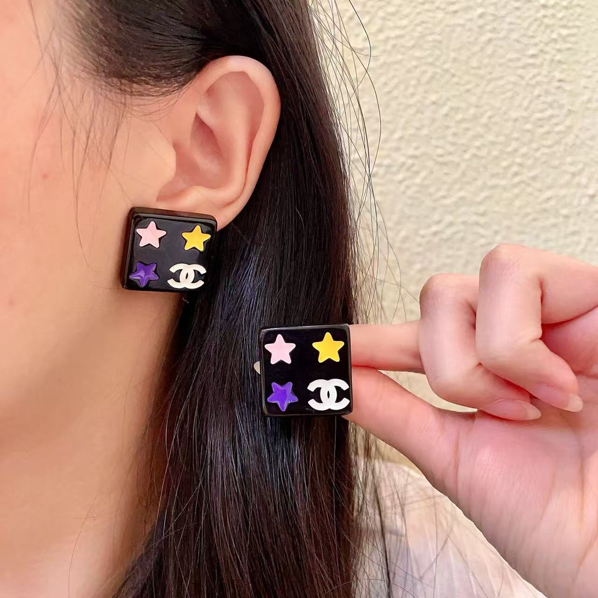 [lume Jewelry]Square Stud Earrings