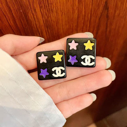 [lume Jewelry]Square Stud Earrings