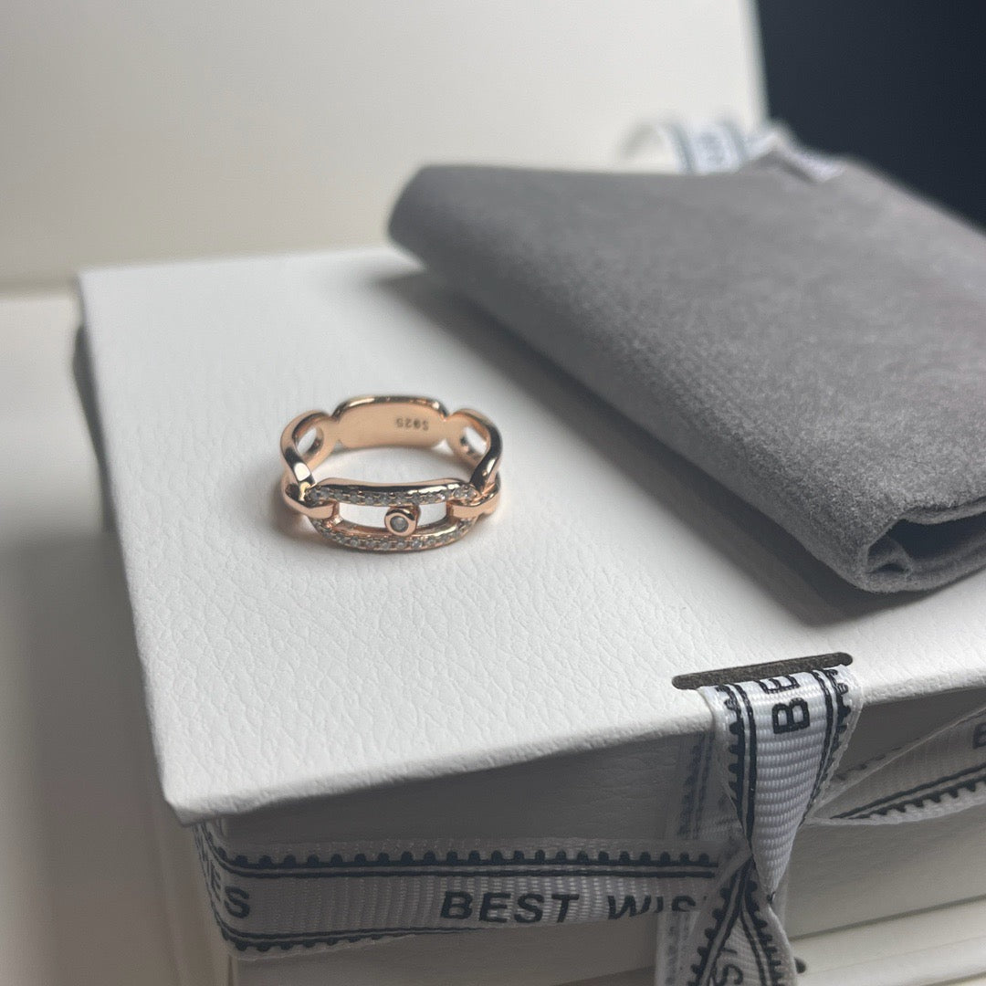 [lume Jewelry]Sliding Single Diamond Ring