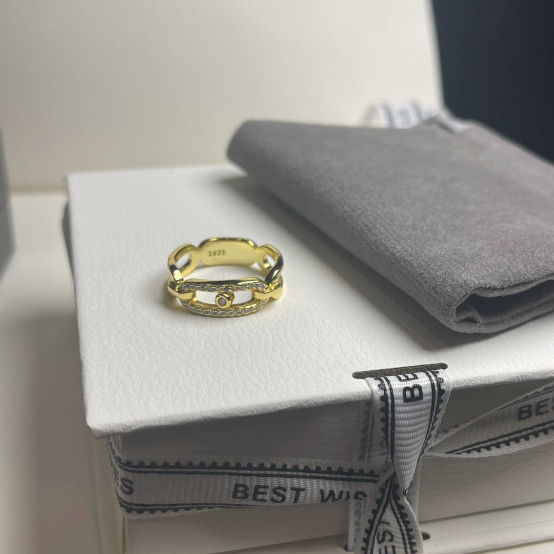 [lume Jewelry]Sliding Single Diamond Ring