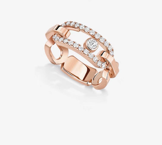 [lume Jewelry]Sliding Single Diamond Ring