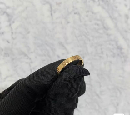 ¡®lume Jewelry¡¯LOVE RING 4MM Plain version, GOLD