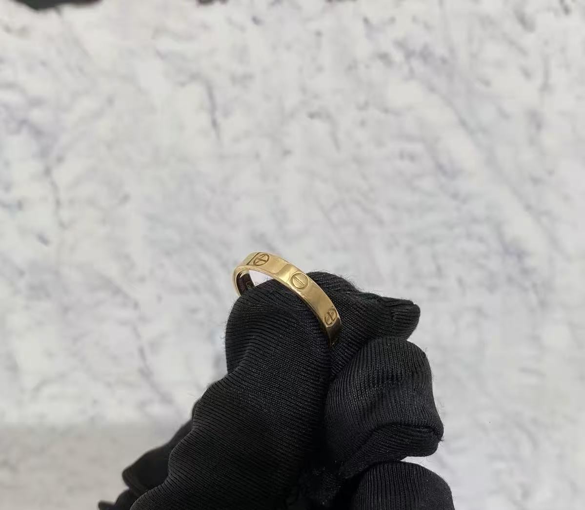¡®lume Jewelry¡¯LOVE RING 4MM Plain version, GOLD