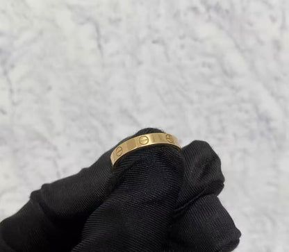 ¡®lume Jewelry¡¯LOVE RING 4MM Plain version, GOLD