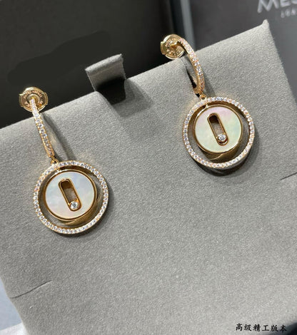 [lume Jewelry]Lucky Move Mother‑of‑Pearl Earrings