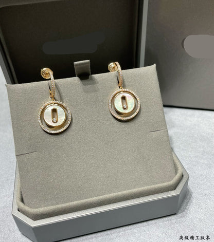[lume Jewelry]Lucky Move Mother‑of‑Pearl Earrings
