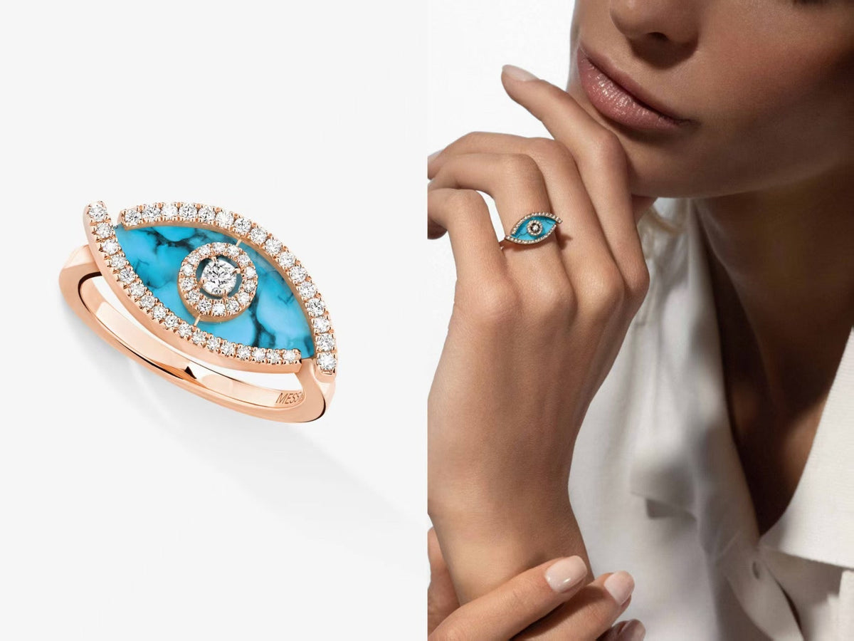 [lume Jewelry]Lucky Eye Malachite Ring