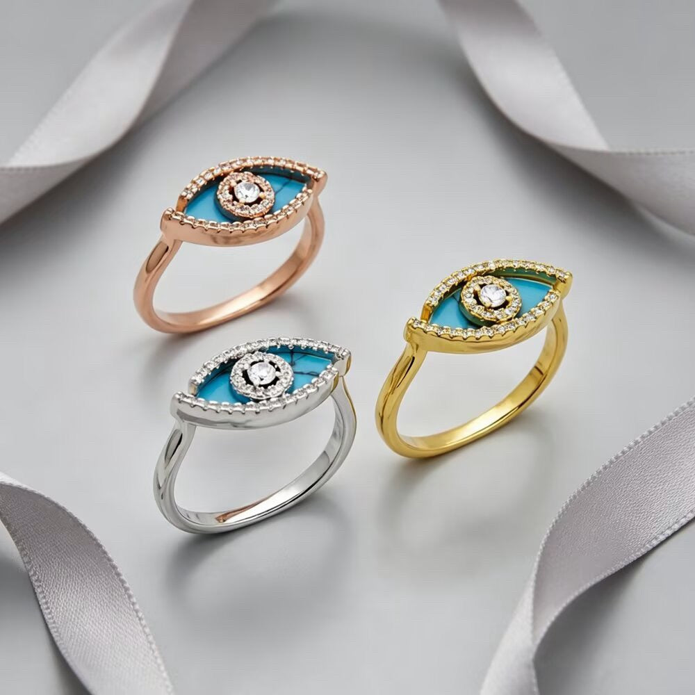 [lume Jewelry]Lucky Eye Malachite Ring