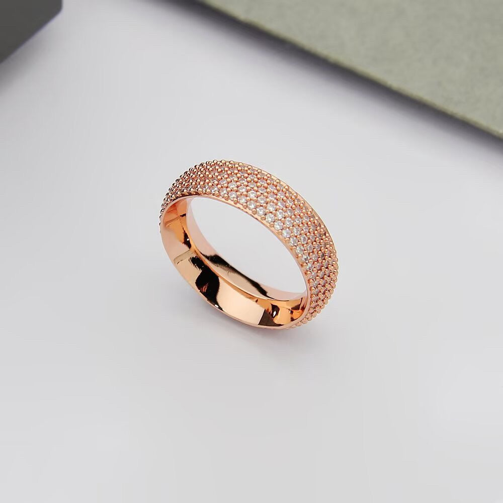 [lume Jewelry]Fiery Full Pavé Diamond Wide Band Ring,