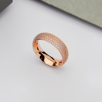 [lume Jewelry]Fiery Full Pavé Diamond Wide Band Ring,
