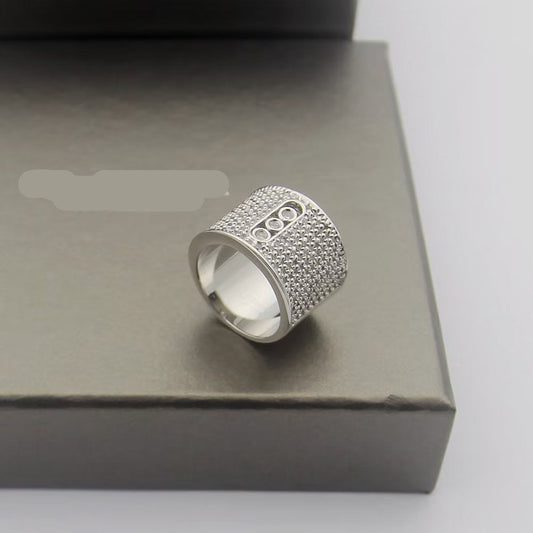 [lume Jewelry] Move Wide Full Pavé Diamond Ring