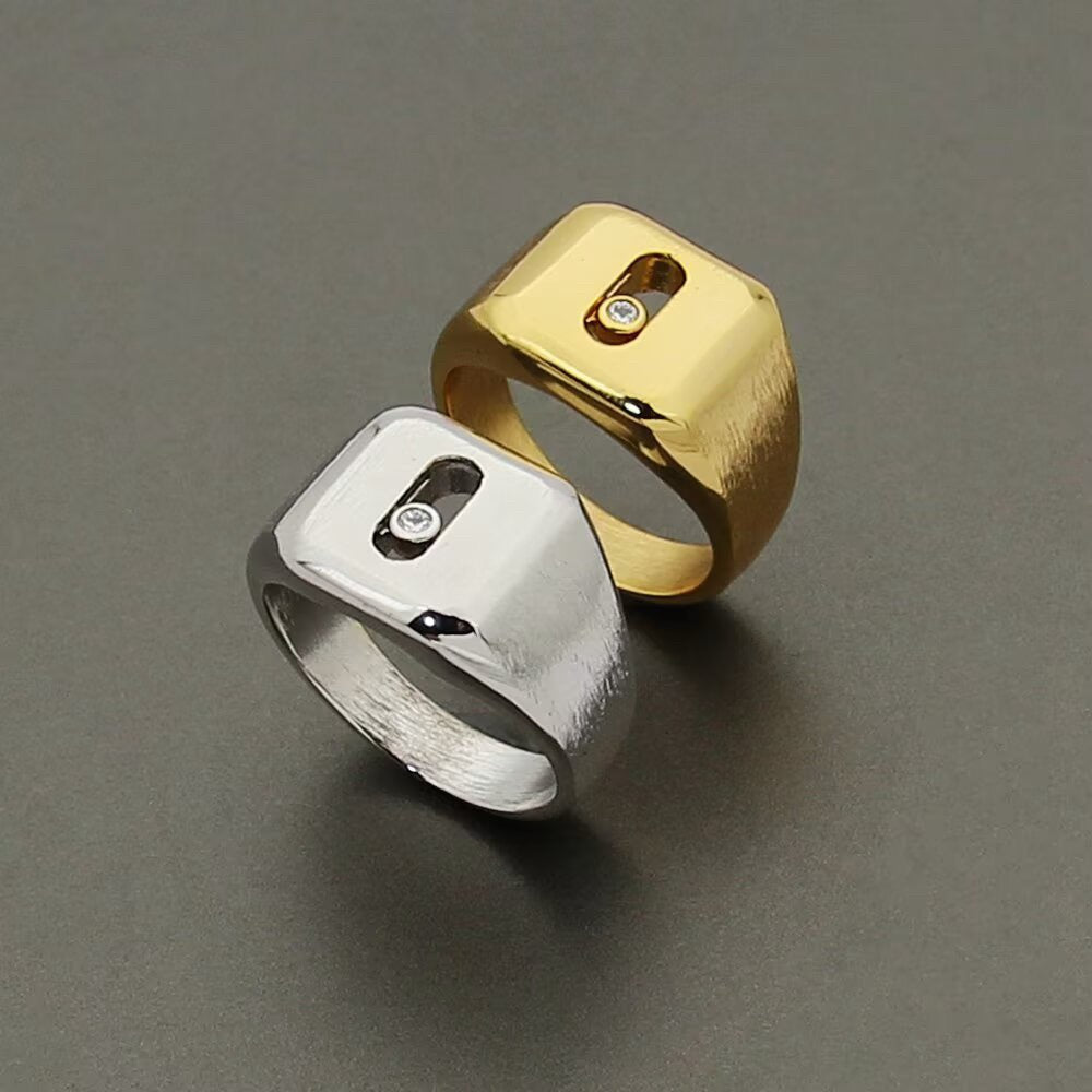 [lume Jewelry] My Move Natural Titanium Signet Ring