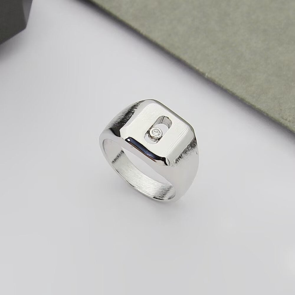 [lume Jewelry] My Move Natural Titanium Signet Ring