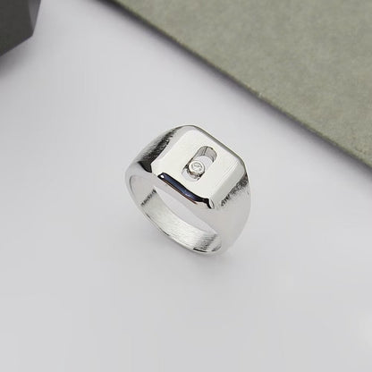 [lume Jewelry] My Move Natural Titanium Signet Ring