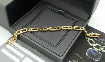 [lume Jewelry]Large Full Diamond Unisex Sliding Bracelet with Moissanite