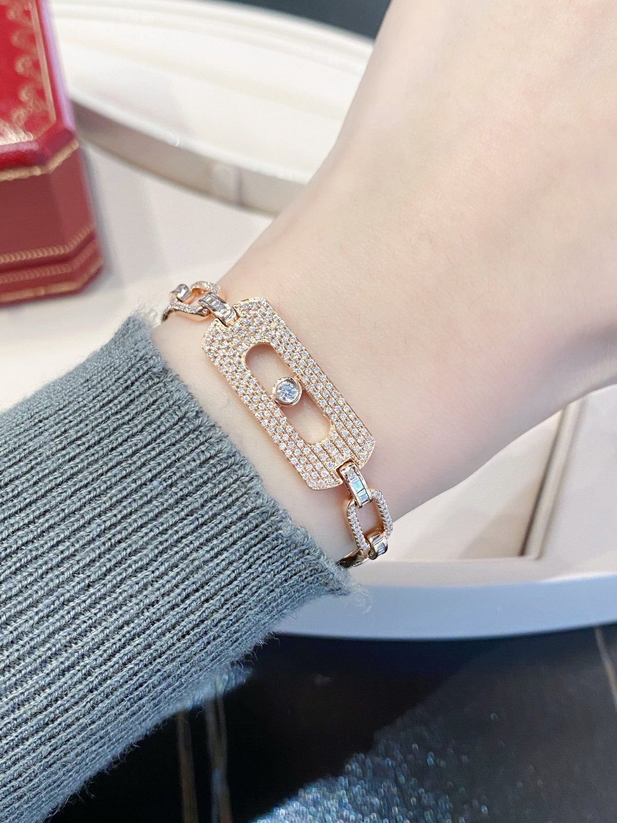 [lume Jewelry]My Move Pavé Chain Bracelet