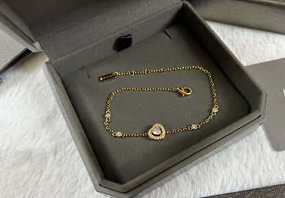 [lume Jewelry]Heart Sliding Diamond Bracelet