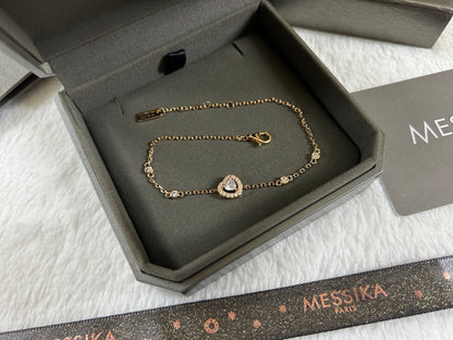[lume Jewelry]Heart Sliding Diamond Bracelet