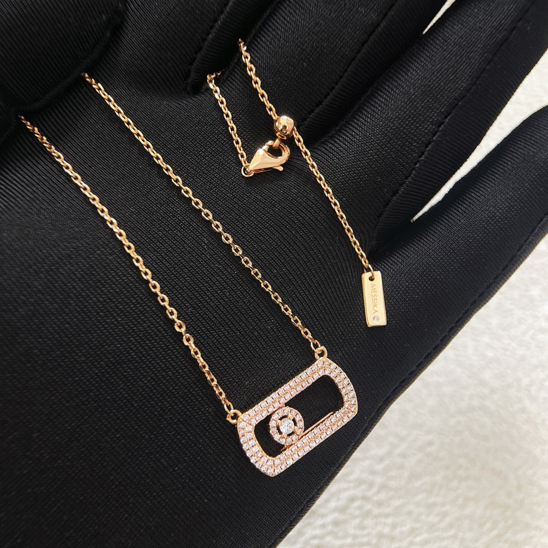 [lume Jewelry] So Move Pavé Sliding Diamond Necklace