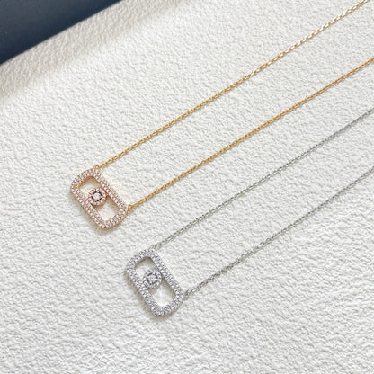 [lume Jewelry] So Move Pavé Sliding Diamond Necklace