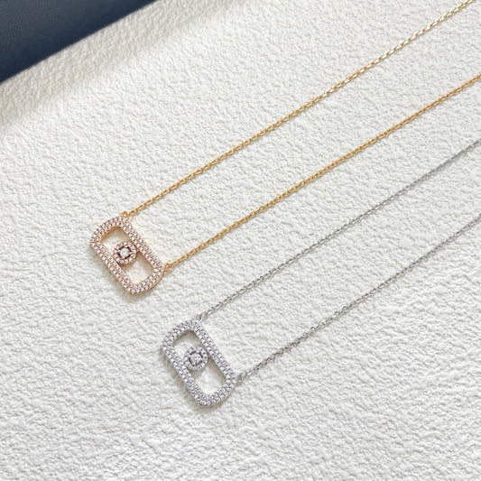 [lume Jewelry] So Move Pavé Sliding Diamond Necklace