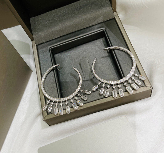 [lume Jewelry] Kate Moss Tassel Hoop Earrings