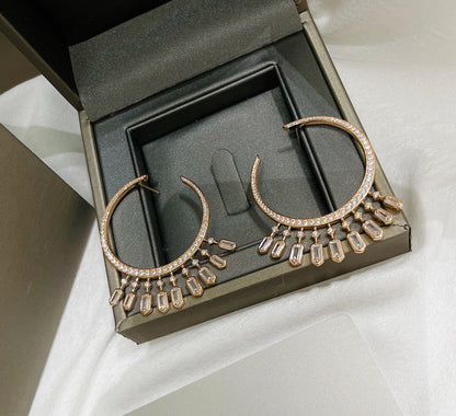 [lume Jewelry] Kate Moss Tassel Hoop Earrings