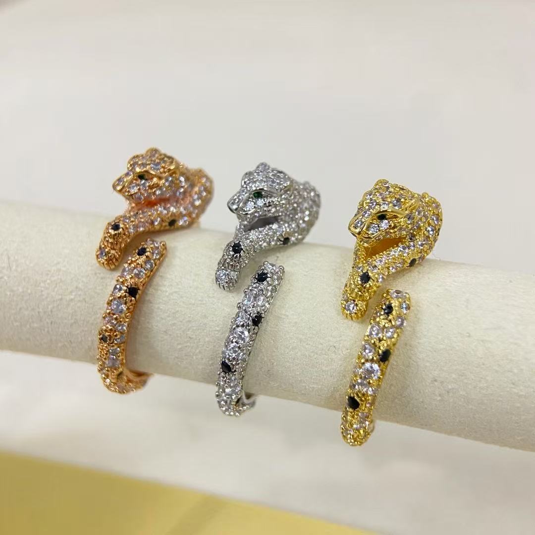 ¡®lume Jewelry¡¯Double‑Panther Open Ring