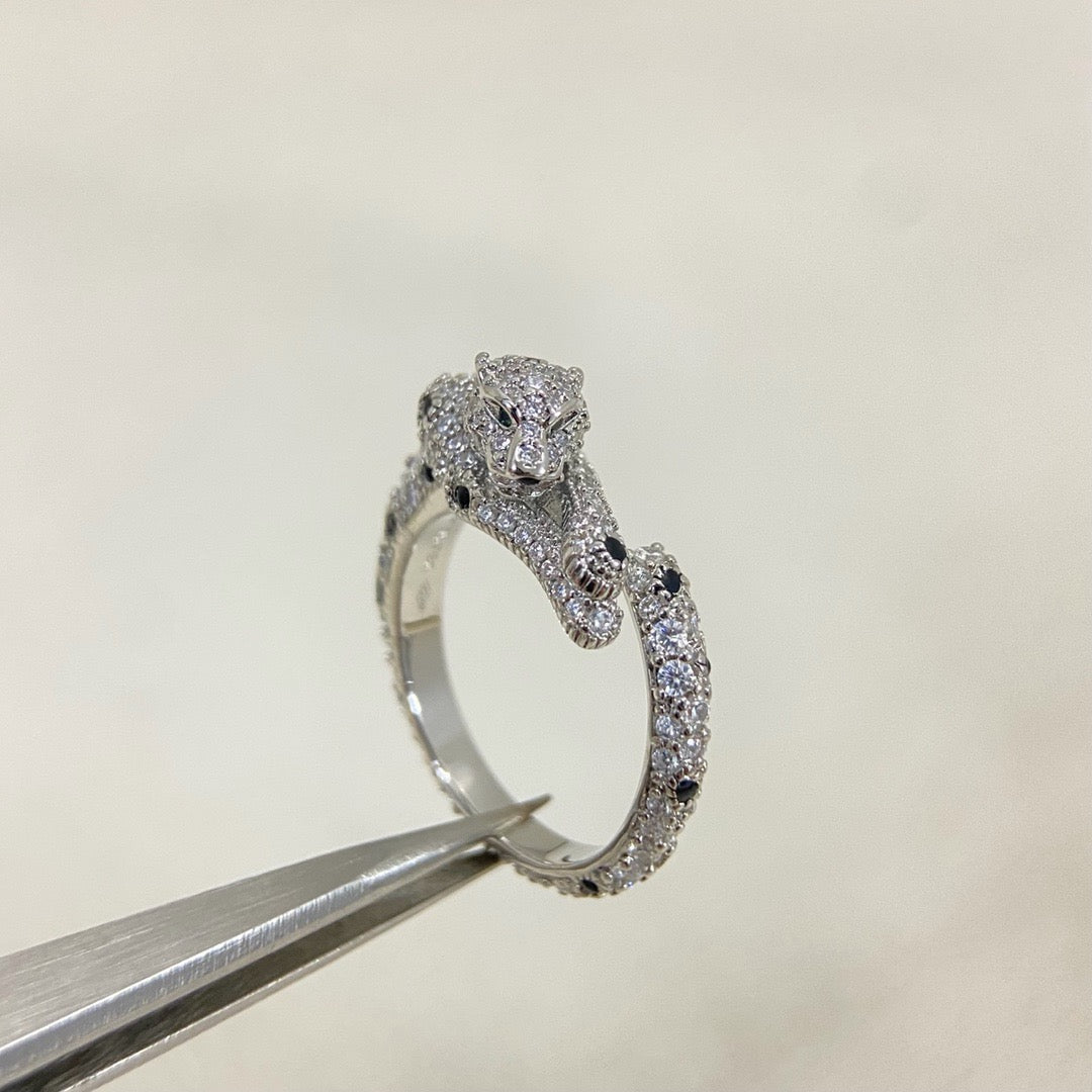 ¡®lume Jewelry¡¯Double‑Panther Open Ring