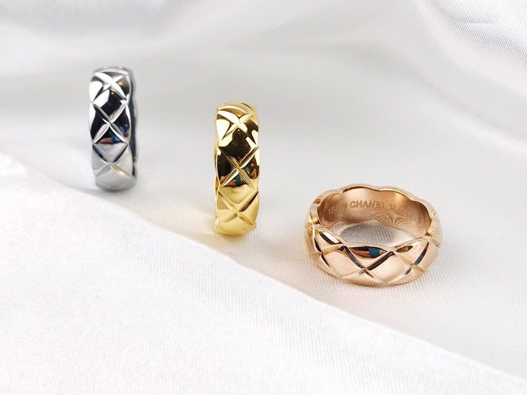 ¡®lume Jewelry¡¯Quilted pattern ring, diamond‑free