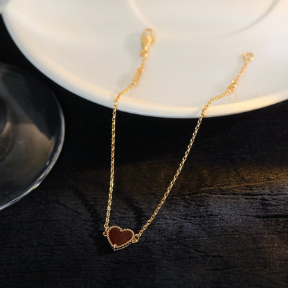 ¡®lume Jewelry¡¯Sweet Alhambra Mini Carnelian Heart Bracelet