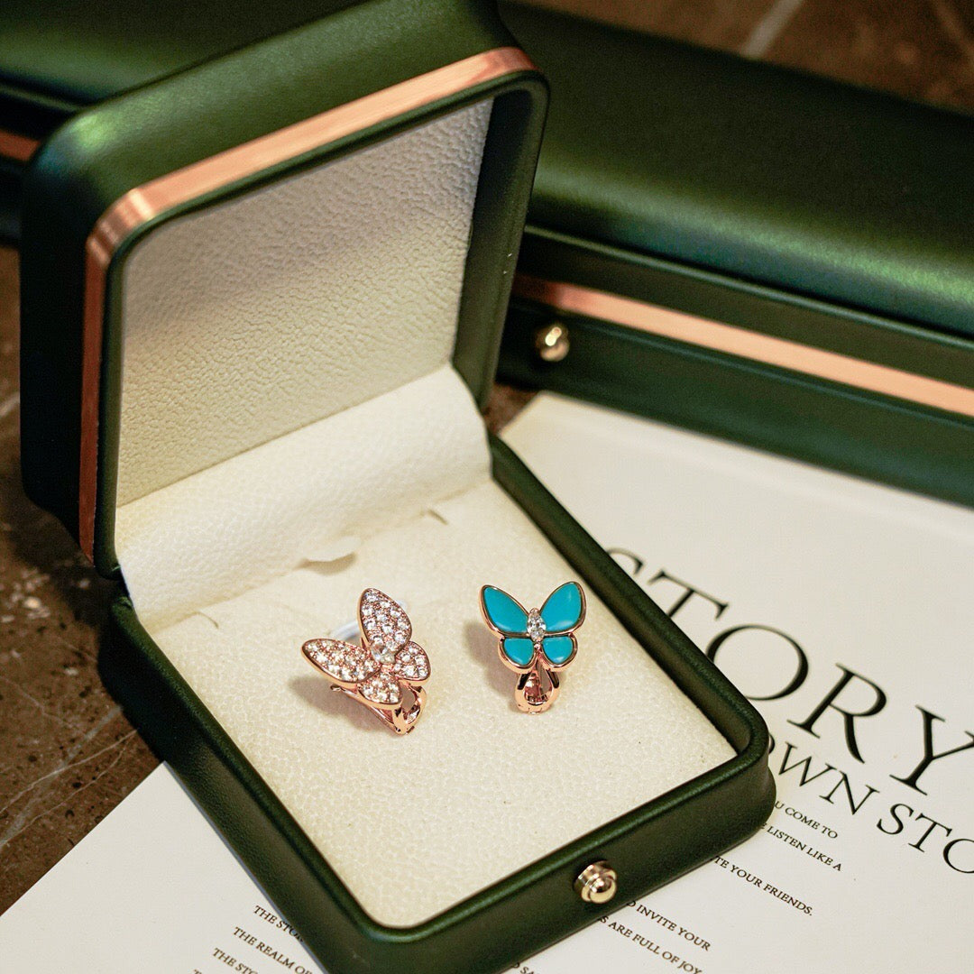 ¡®lume Jewelry¡¯Asymmetrical Butterfly Earclips