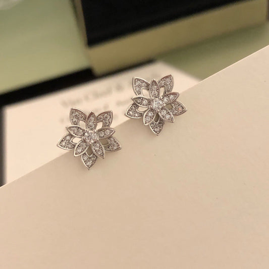 ¡®lume Jewelry¡¯Lotus Openwork Earrings（Mini）
