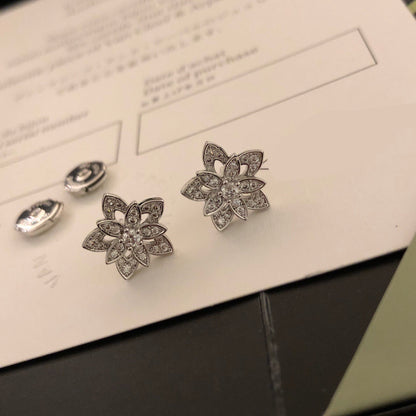 ¡®lume Jewelry¡¯Lotus Openwork Earrings（Mini）
